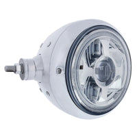 Chrome Guide 682-C Style Headlight Assembly W/LED Headlight & Dual Color Position Light (Left or Right Hand Side)