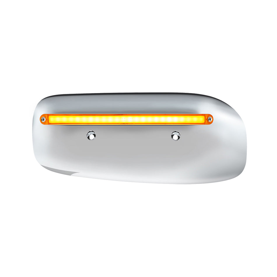24 LED GloLight Rear Headlight Housing Cover For 2008-2023 Peterbilt 389 Amber LEDS (Driver or Passenger Side)