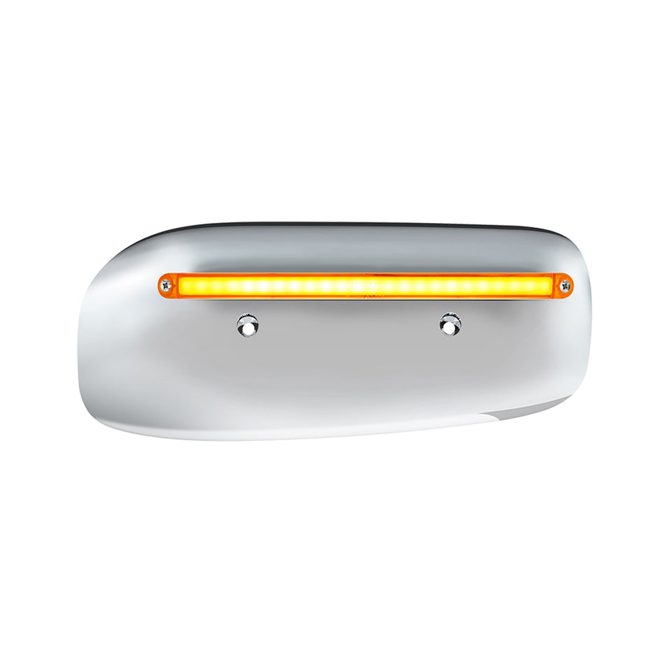 24 LED GloLight Rear Headlight Housing Cover For 2008-2023 Peterbilt 389 Amber LEDS (Driver or Passenger Side)