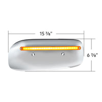 24 LED GloLight Rear Headlight Housing Cover For 2008-2023 Peterbilt 389 Amber LEDS (Driver or Passenger Side)