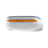 19 LED Rear Headlight Housing Cover For 2008-2023 Peterbilt 389 - Amber LEDs w Amber or Clear Lens (Driver or Passenger Side)
