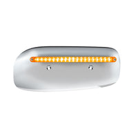 19 LED Rear Headlight Housing Cover For 2008-2023 Peterbilt 389 - Amber LEDs w Amber or Clear Lens (Driver or Passenger Side)