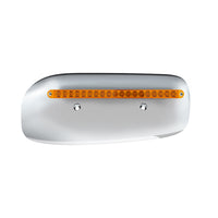19 LED Rear Headlight Housing Cover For 2008-2023 Peterbilt 389 - Amber LEDs w Amber or Clear Lens (Driver or Passenger Side)