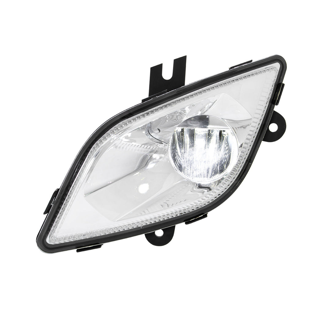 Chrome Single LED Fog Light For 2018-2024 Freightliner Cascadia - Competition (Driver or Passenger Side)