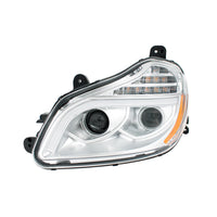 United Pacific - Chrome 8 LED Projection Headlight For 2013-2021 Kenworth T680 (Driver or Passenger Side)