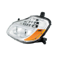 United Pacific - Chrome 8 LED Projection Headlight For 2013-2021 Kenworth T680 (Driver or Passenger Side)