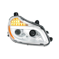 United Pacific - Chrome 8 LED Projection Headlight For 2013-2021 Kenworth T680 (Driver or Passenger Side)