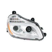 United Pacific - Chrome 8 LED Projection Headlight For 2013-2021 Kenworth T680 (Driver or Passenger Side)