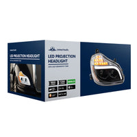 Blackout 8 LED Projection Headlight For 2013-2021 Kenworth T680 (Driver or Passenger Side)