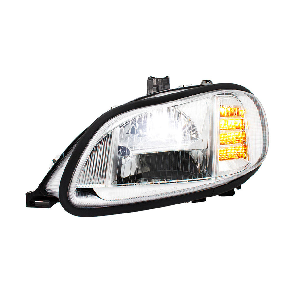Chrome High Power Full LED Headlight For 2003-2024 Freightliner M2 (Driver or Passenger Side)