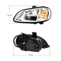Chrome High Power Full LED Headlight For 2003-2024 Freightliner M2 (Driver or Passenger Side)