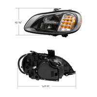Blackout High Power Full LED Headlight For 2003-2024 Freightliner M2 (Driver or Passenger Side)