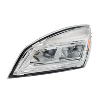High Power Chrome or Black LED Headlight For 2018-2024 Freightliner Cascadia (Driver or Passenger Side)