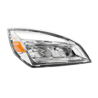 High Power Chrome or Black LED Headlight For 2018-2024 Freightliner Cascadia (Driver or Passenger Side)