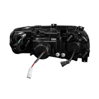 Chrome or Black Projection Headlight With LED Turn Signal & Light Bar For 2008-2024 Peterbilt 389 (Driver or Passenger Side)