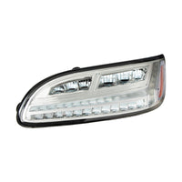Chrome or Black 6 LED Headlight For Peterbilt 386 (2006-2016) & 387 (2000-2011) (Driver or Passenger Side)