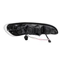 Chrome or Black 6 LED Headlight For Peterbilt 386 (2006-2016) & 387 (2000-2011) (Driver or Passenger Side)