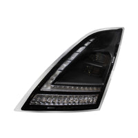 Blackout Full LED Headlight With LED Turn Signal and DRL For 2018-2024 Volvo VNL (Driver or Passenger Side)