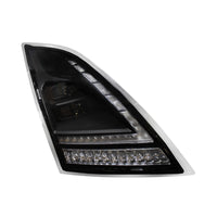 Blackout Full LED Headlight With LED Turn Signal and DRL For 2018-2024 Volvo VNL (Driver or Passenger Side)