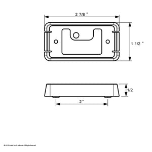 United Pacific - Chrome Mounting Bracket