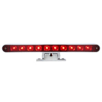 10 LED Split Function 3rd Brake Light With Chrome Swivel Pedestal Base (Red LEDs/Red Lens)