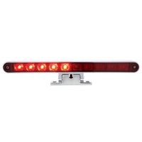 10 LED Split Function 3rd Brake Light With Chrome Swivel Pedestal Base (Red LEDs/Red Lens)