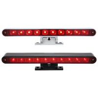 10 LED Split Function 3rd Brake Light With Chrome Swivel Pedestal Base (Red LEDs/Red Lens)