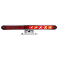 10 LED Split Function 3rd Brake Light With Chrome Swivel Pedestal Base (Red LEDs/Red Lens)