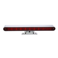 10 LED Split Function 3rd Brake Light With Chrome Swivel Pedestal Base (Red LEDs/Red Lens)