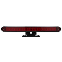 10 LED Dual Function 3rd Brake Light w Chrome or Black Swivel Pedestal Base (Red LEDs/Red Lens)