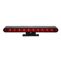 10 LED Dual Function 3rd Brake Light w Chrome or Black Swivel Pedestal Base (Red LEDs/Red Lens)