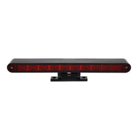 10 LED Dual Function 3rd Brake Light w Chrome or Black Swivel Pedestal Base (Red LEDs/Red Lens)