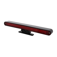 10 LED Dual Function 3rd Brake Light w Chrome or Black Swivel Pedestal Base (Red LEDs/Red Lens)