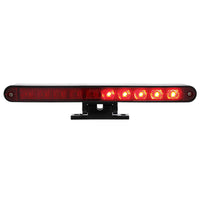 10 LED Split Function 3rd Brake Light With Chrome Swivel Pedestal Base (Red LEDs/Red Lens)