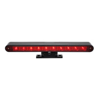 10 LED Split Function 3rd Brake Light With Chrome Swivel Pedestal Base (Red LEDs/Red Lens)