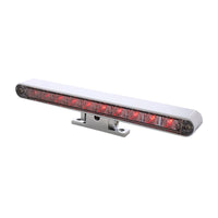 10 LED Dual Function 3rd Brake Light w Chrome or Black Swivel Pedestal Base (Red LEDs/Red Lens)