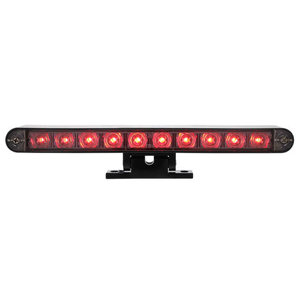 10 LED Dual Function 3rd Brake Light With Black Swivel Pedestal Base (Red LEDs/Clear Lens)
