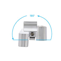 Chrome 10 LED Light Bar With 180 Degree Swivel Base Dual Function (Amber or White LEDs/Amber or Clear Lens)