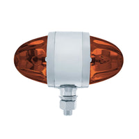 Chrome Double Face Housing With 2 Watermelon Glass Lens (Dark Amber or Clear Lens)