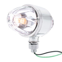 Chrome Double Face Housing With 2 Watermelon Glass Lens (Dark Amber or Clear Lens)