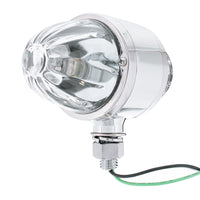 Chrome Double Face Housing With 2 Watermelon Glass Lens (Dark Amber or Clear Lens)