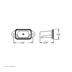 United Pacific - Gray License/Utility Light
