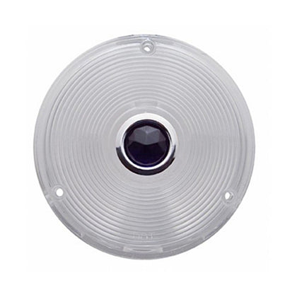 United Pacific - Deep Dish Light Lens With Blue Dot (Clear Lens)