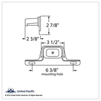United Pacific - License Light With Bracket