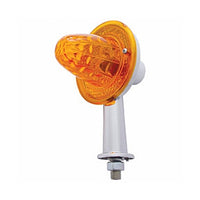 1-1/8" or 2-1/8" Arm Crystal Honda Light With Single or Double Contact (Amber Lens)