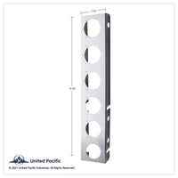 Stainless Steel Front Air Cleaner Bracket With 12 X 9 LED 2" Lights For Peterbilt - Amber LED (Amber or Clear Lens)