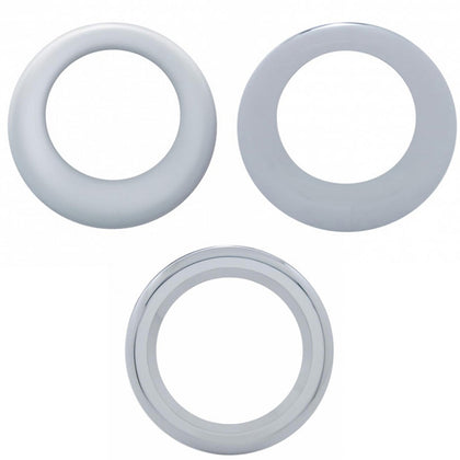 United Pacific - Chrome Twist-On Light Bezel For 2" or 4" Round Light Grommet