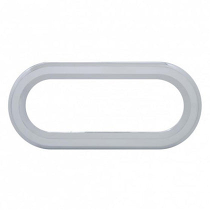 United Pacific - Chrome Twist-On Light Bezel For 6" Oval Light Grommet