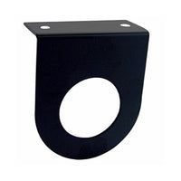 United Pacific - 2" Black Light Bracket With Flange (1 Hole)