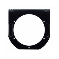 United Pacific - 4" Black Light Bracket With Flange (1 Cutout)